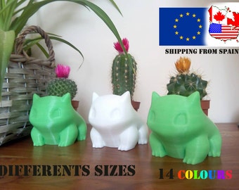 Pokemon Bulbasaur Planter printed 3D Different Sizes. Cute and adorable gift
