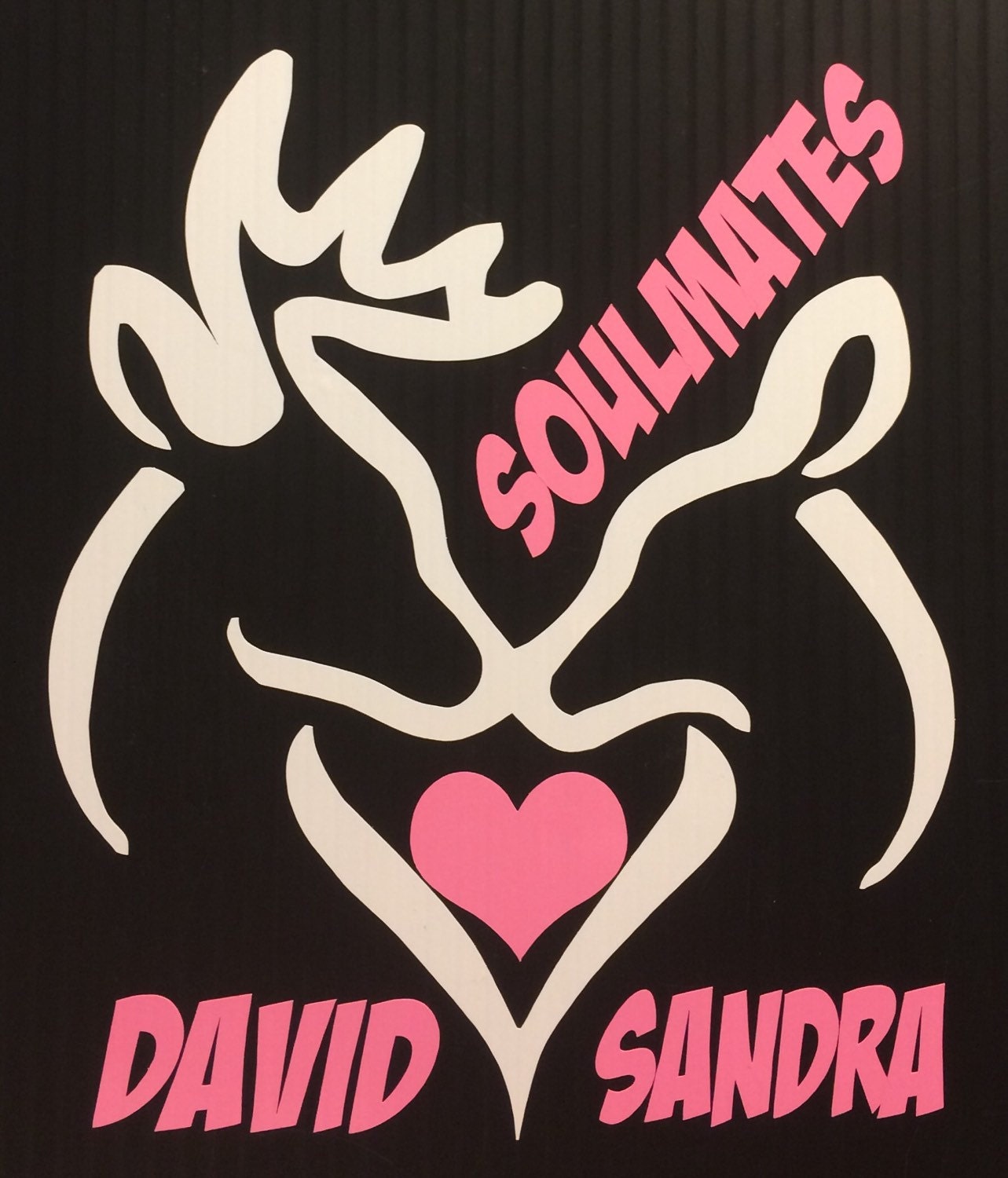 Browning Decal Personized With Names Choose Colors Buck Doe