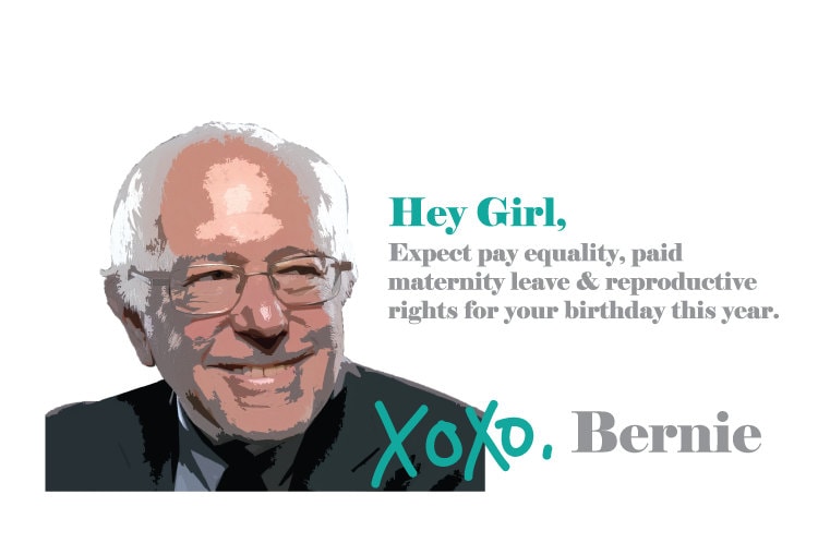 Bernie Sanders Birthday Card