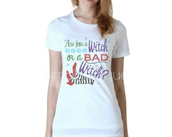 Halloween, Good Witch, Bad Witch, shirt for her