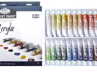 ROYAL LANGNICKEL Acrylic Paint Tubes Art Supplies 24pc Set Painting
