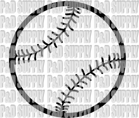 Download Softball or Baseball SVG DXF Digital Cut file for Cricut or