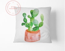 prickly pear cactus pillow