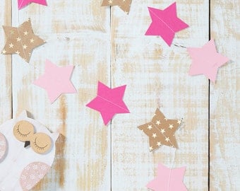 Star kraft paper Garland