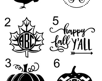 Fall/Pumpkin Decals