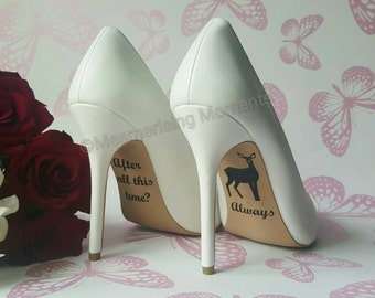 Harry Potter Wedding Shoe Decal / Severus Snape / Lily Potter / After All This Time? Always / Love / Marriage