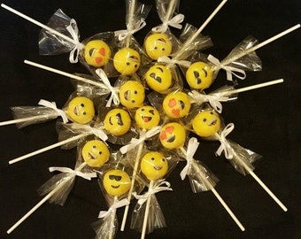 Emoji cake Pops (Order of 13)