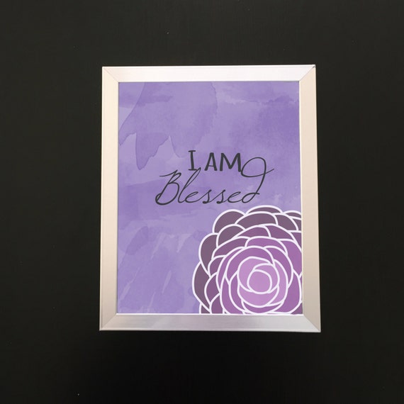 I am Blessed downloadable wall art We are Blessed by MarissasMuse