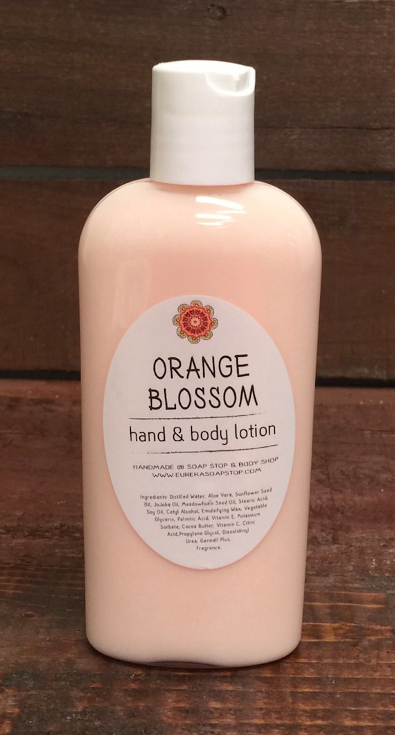 Orange Blossom Handmade Hand & Body Lotion One 4 oz Bottle