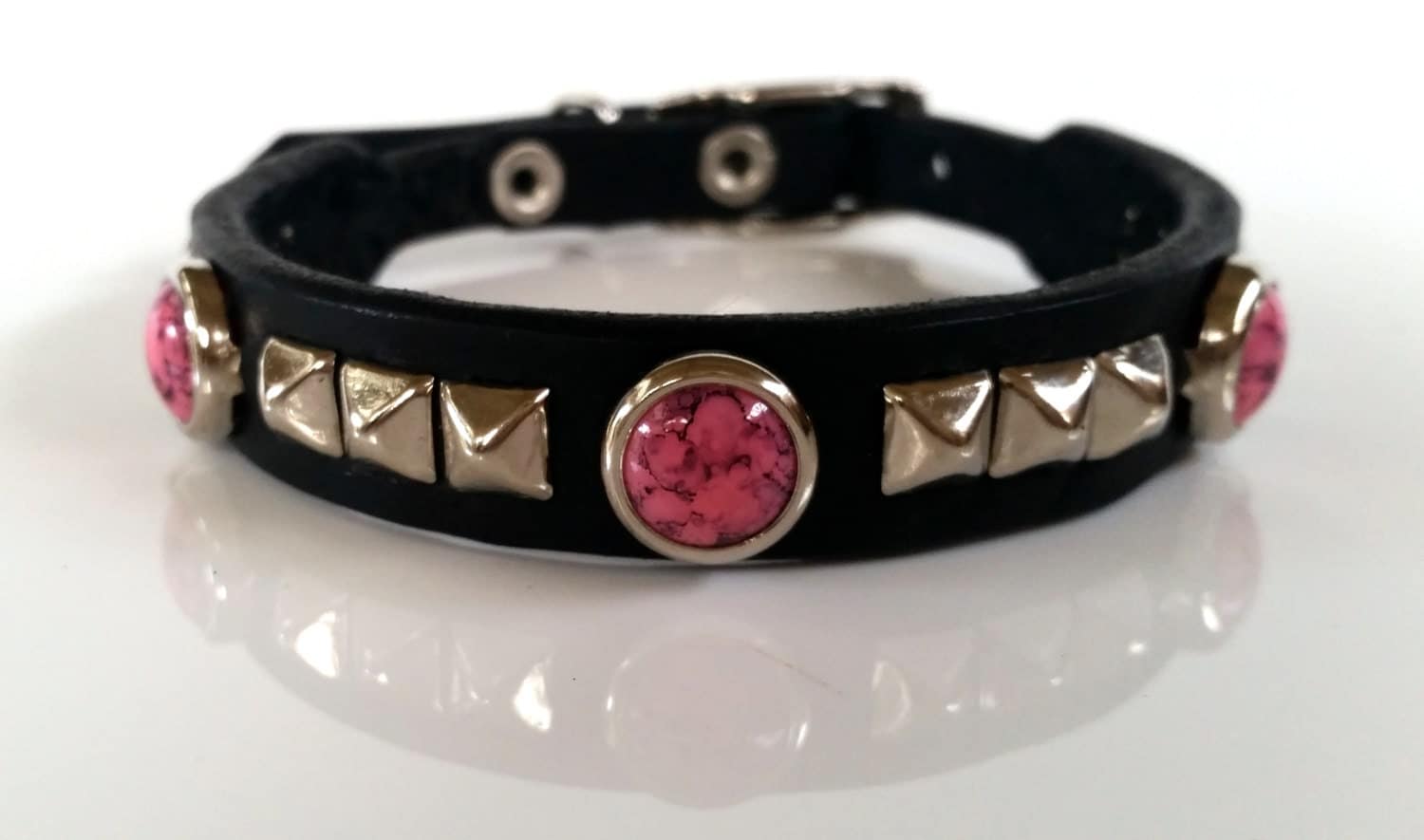 Collar & Ruff The Prada Cat Custom Leather Cat Collar