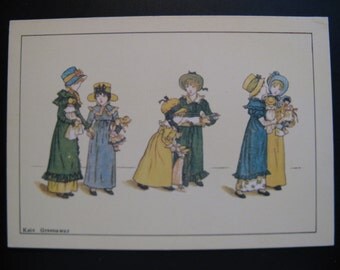 Vintage map Kate Greenaway (1846-1901), 60 's ...