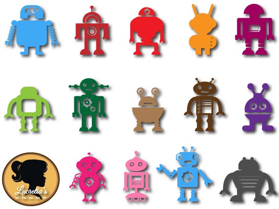 Download Robots Svg Silhouette Robots pack svg Fun Robots Svg Solid