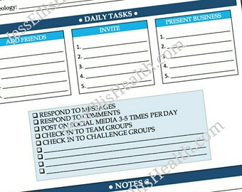 Beachbody Coach Daily Task Sheet