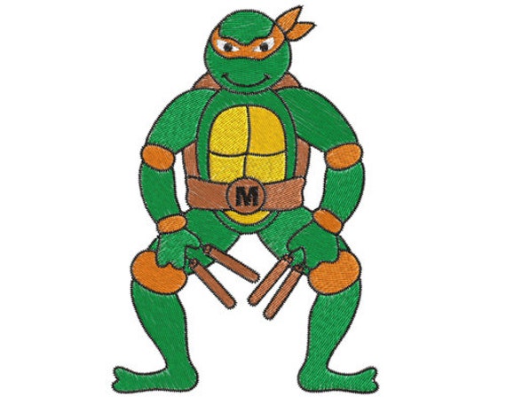 Ninja Turtles Machine Embroidery Design SB905