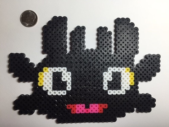 Toothless The Dragon Perler Beads By Nerdfusion On Etsy