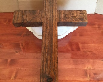 Traditional oak cross, wooden cross, wooden oak cross, rustic cross, rustic oak cross, rustic wooden cross, oak cross, traditional cross