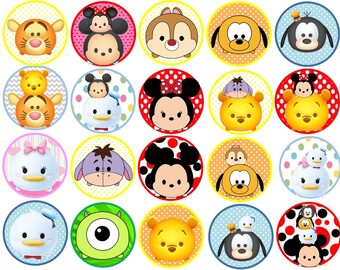 Tsum Tsum Edible Images Cupcake, Cookie Toppers