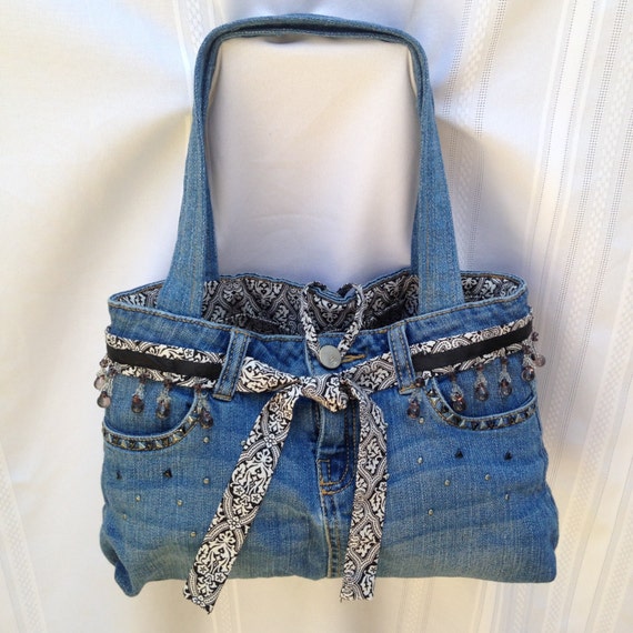 Recycled Denim Jean Purse