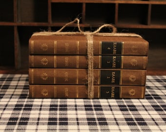 Set of 4 Vintage Hardback Books
