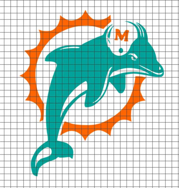 Download Miami Dolphins Logo SVG/DXF/download for Cricut and Silhouette