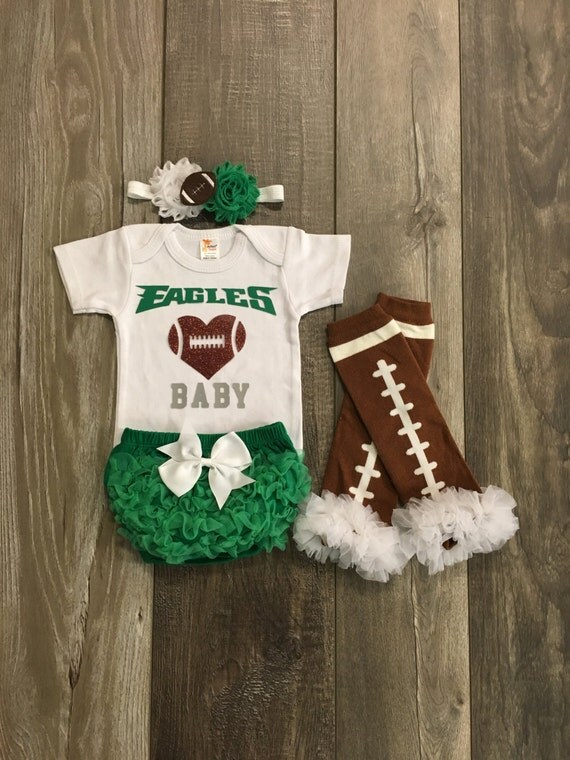 Philadelphia Eagles baby girl outfit by Mylittlerascal on Etsy