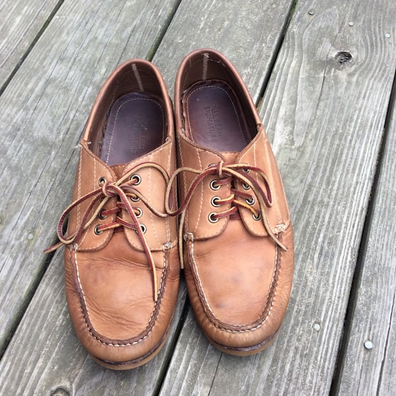 Men's LL Bean Signature Shoes Leather Vintage Excellent