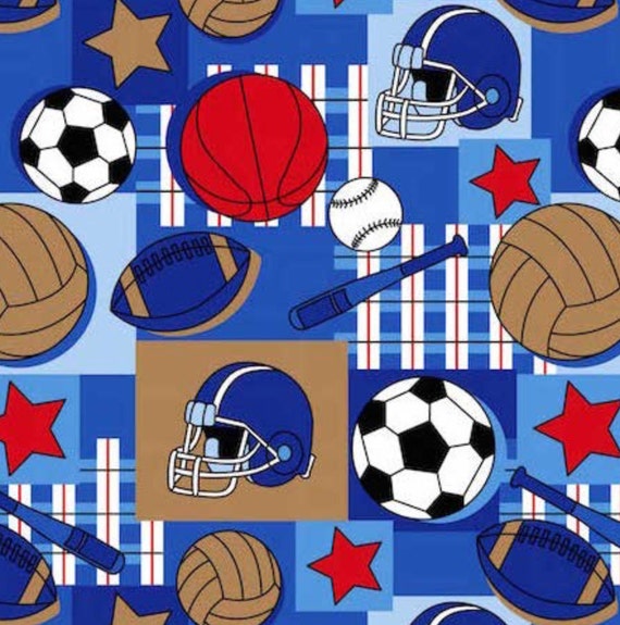 Sports AntiPill Fleece Fabric by the yard/sports by YourFleece