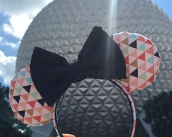 Triangle Pattern Minnie Mouse Ears