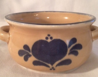 NCE 1986 Bowl Double Handle stoneware soup bowl
