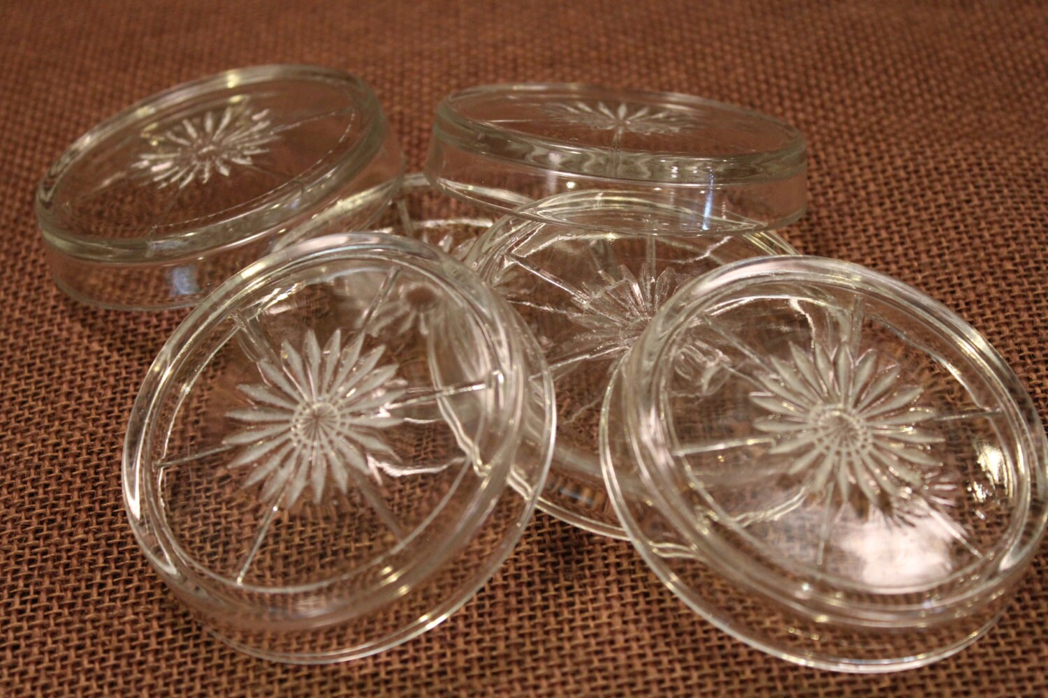 Vintage Glass Coasters 88