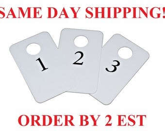 100 NORMAL PRINT PROFESSIONAL (Your Choice) *5-Star Rated* LuLaRoe Live Sale Plastic Reusable Numbers Tags FaceBook