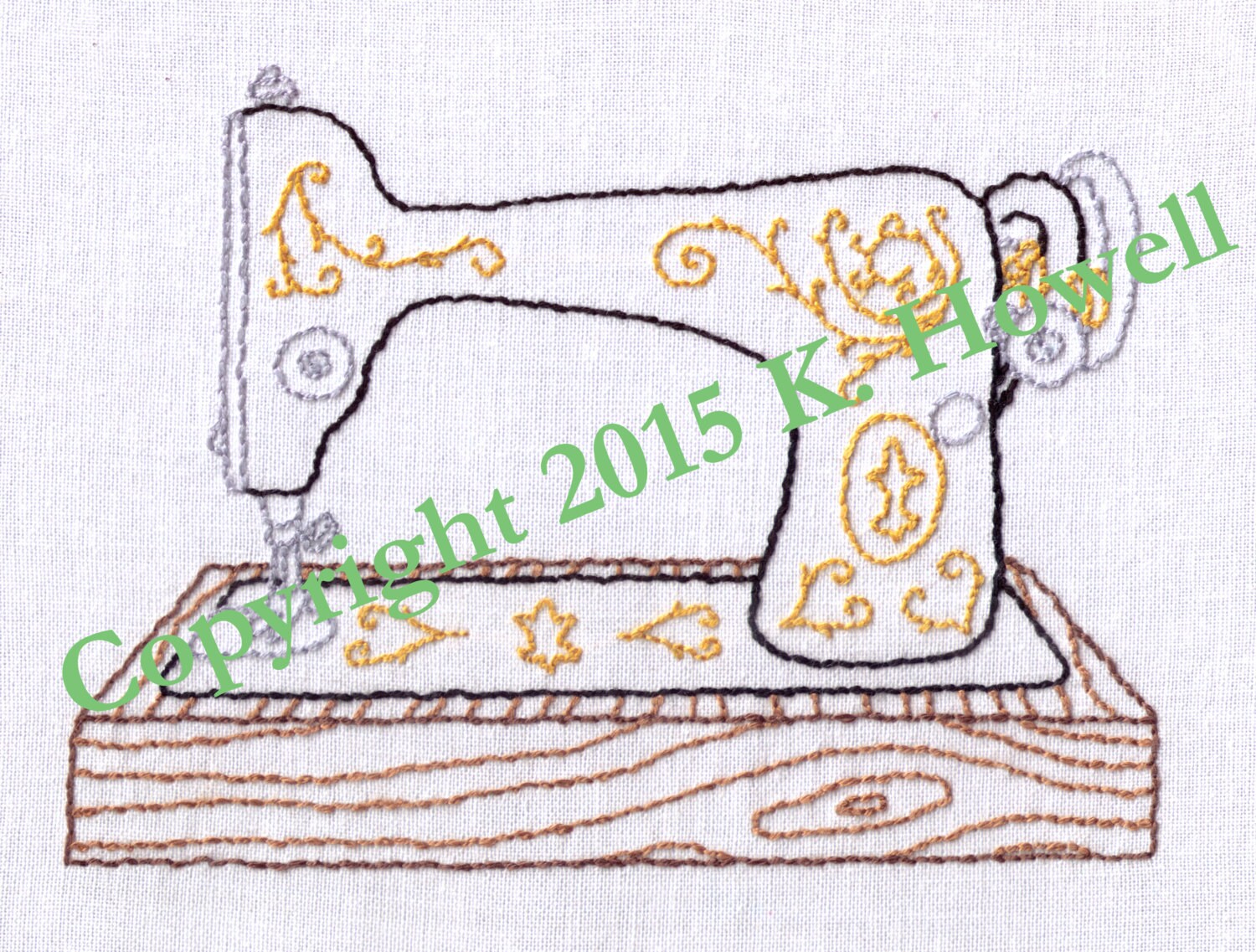 Sewing Machine Hand Embroidery Pattern, Antique, Vintage, Sewing