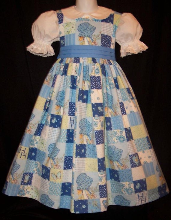 Holly HOBBIE Hobby Patchwork Jumper Dress Custom Size