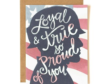 Loyal & True So Proud of You Illustrated Card // 1canoe2