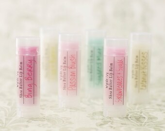 Shea Butter Lip Balms with Meadowfoam Seed Oil, Shea Butter, Virgin Coconut Oil, and Essential Oils