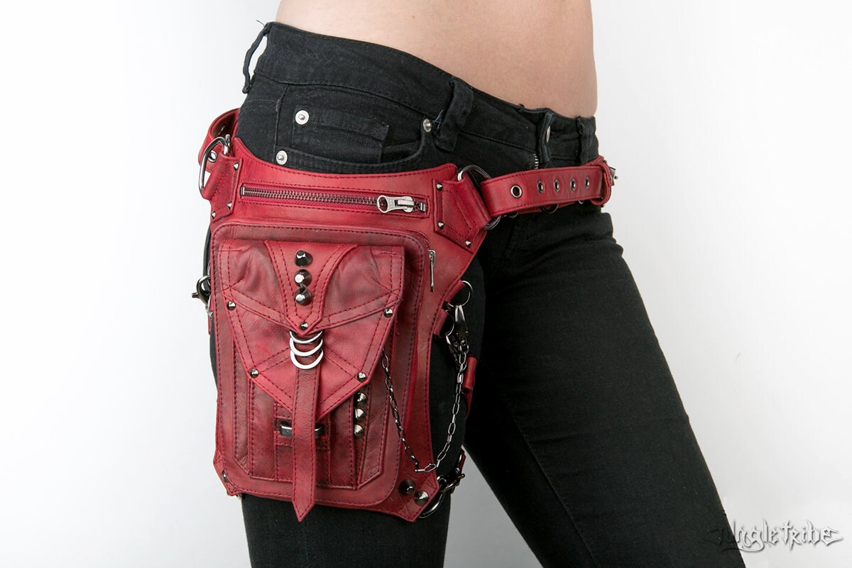 leather hip holster bag