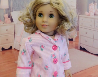 Pajamas for American Girl - Rose Stripe