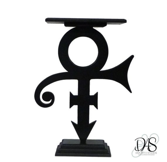 Black Prince Symbol Table - Sculpture - Home Decor. Unique, Love Sign Table, Small, accent Table, 20x14, Table top, office decor, by Alisa