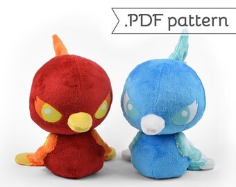 Phoenix Bird Plush .pdf Sewing Pattern