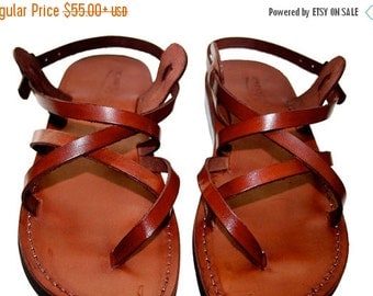 20% OFF Brown Bio Leather Sandals for Men & Women by SANDALI
