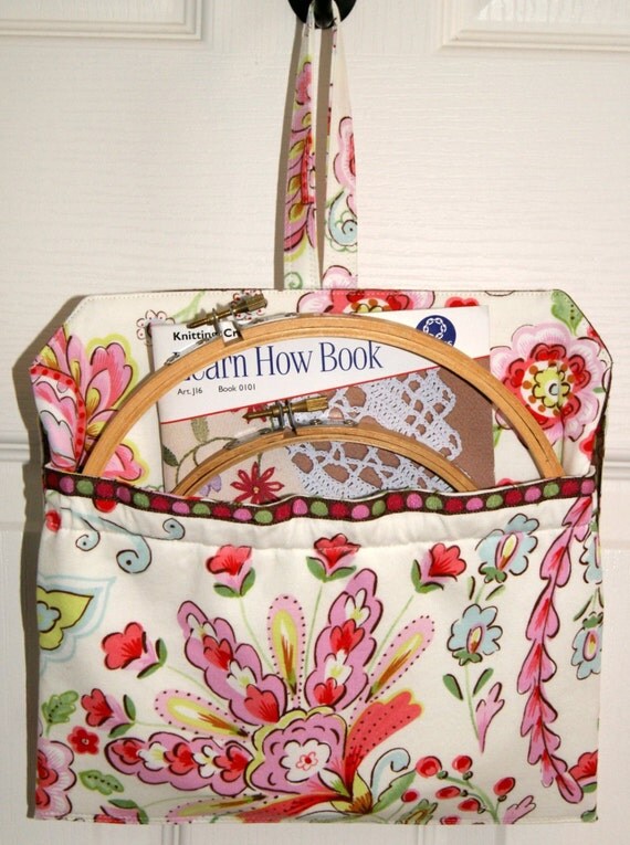 Seamstress Organizer Cross Stitch Hoops DMC Floss Sewing