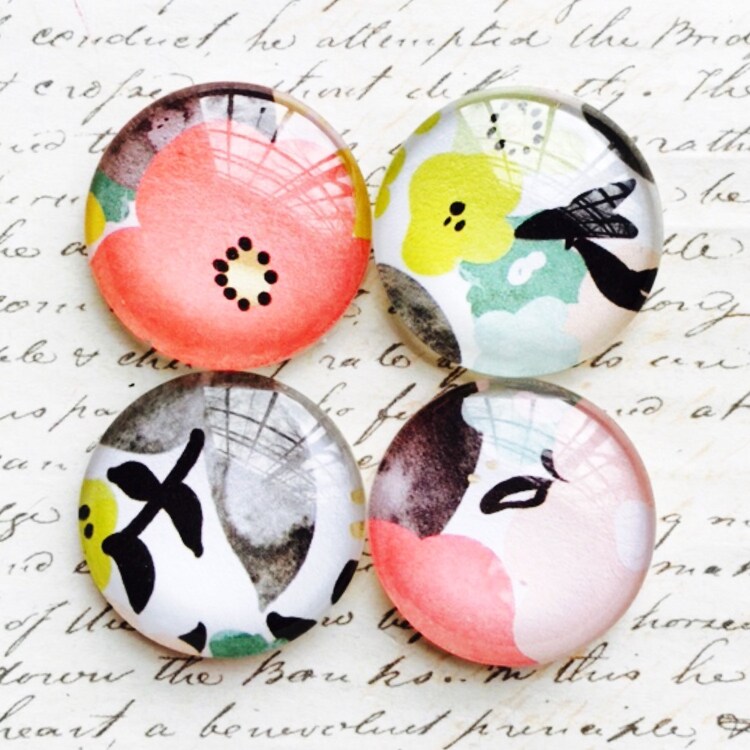 Glass Office Supplies by TheVelvetVine on Etsy