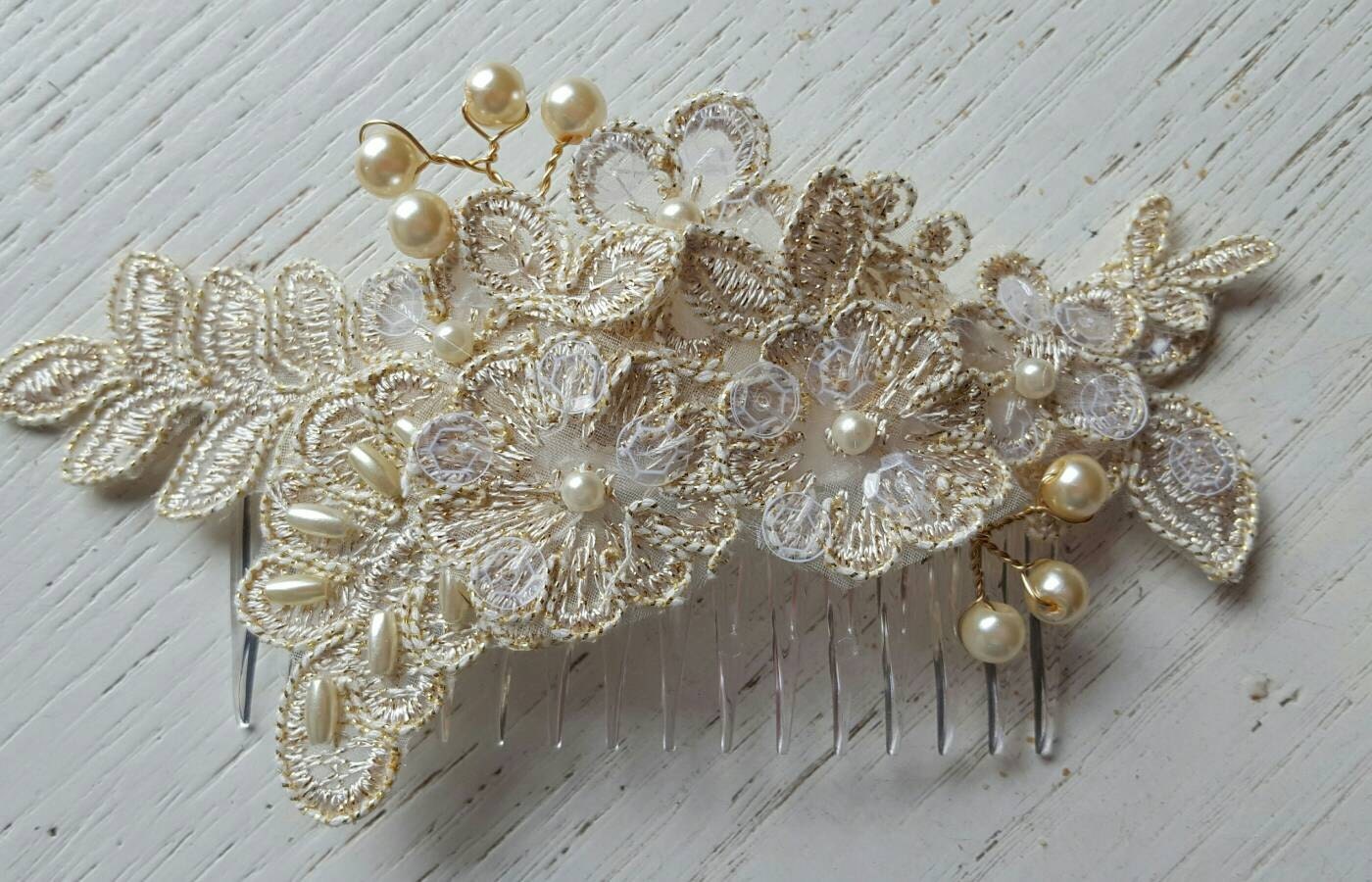 Bridal Hair Comb Wedding Comb Decorative Comb Floral