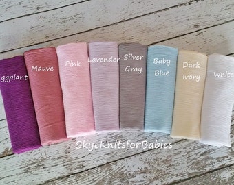 Cotton Newborn Wrap, Newborn Photo Prop, Baby Wrap, Cotton Gauze Wrap, Swaddle Wrap, Baby Photography Prop, Ready to Ship