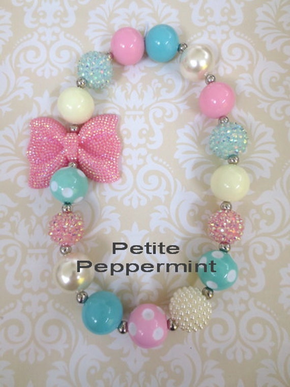 Pink Baby Girl Necklace Girl Necklace Toddler Jewelry