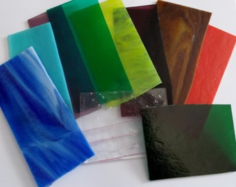 One Pound Fusible 90 COE Mixed Glasses Assortment for Glass Fusing - Sweet!