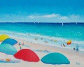 BEACH art, canvas art, Beach painting, beach decor, seascape, beach house decor, beach artwork, ocean painting, coastal decor, Etsy Art