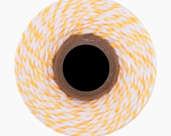 Lemon Divine Twine (240 yds) Yellow and White
