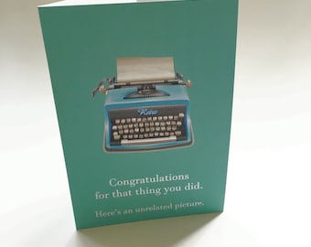 Funny Congratulations Card | Greeting Card | Congratulations card | graduation card | funny card for him | encouragement card | card for her
