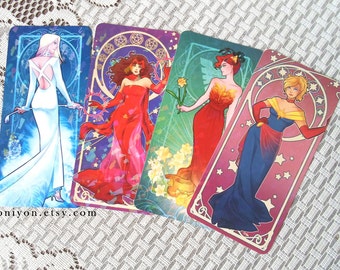 Nouveau Superladies Bookmarks Captain Marvel Phoenix Scarlet Witch White Queen
